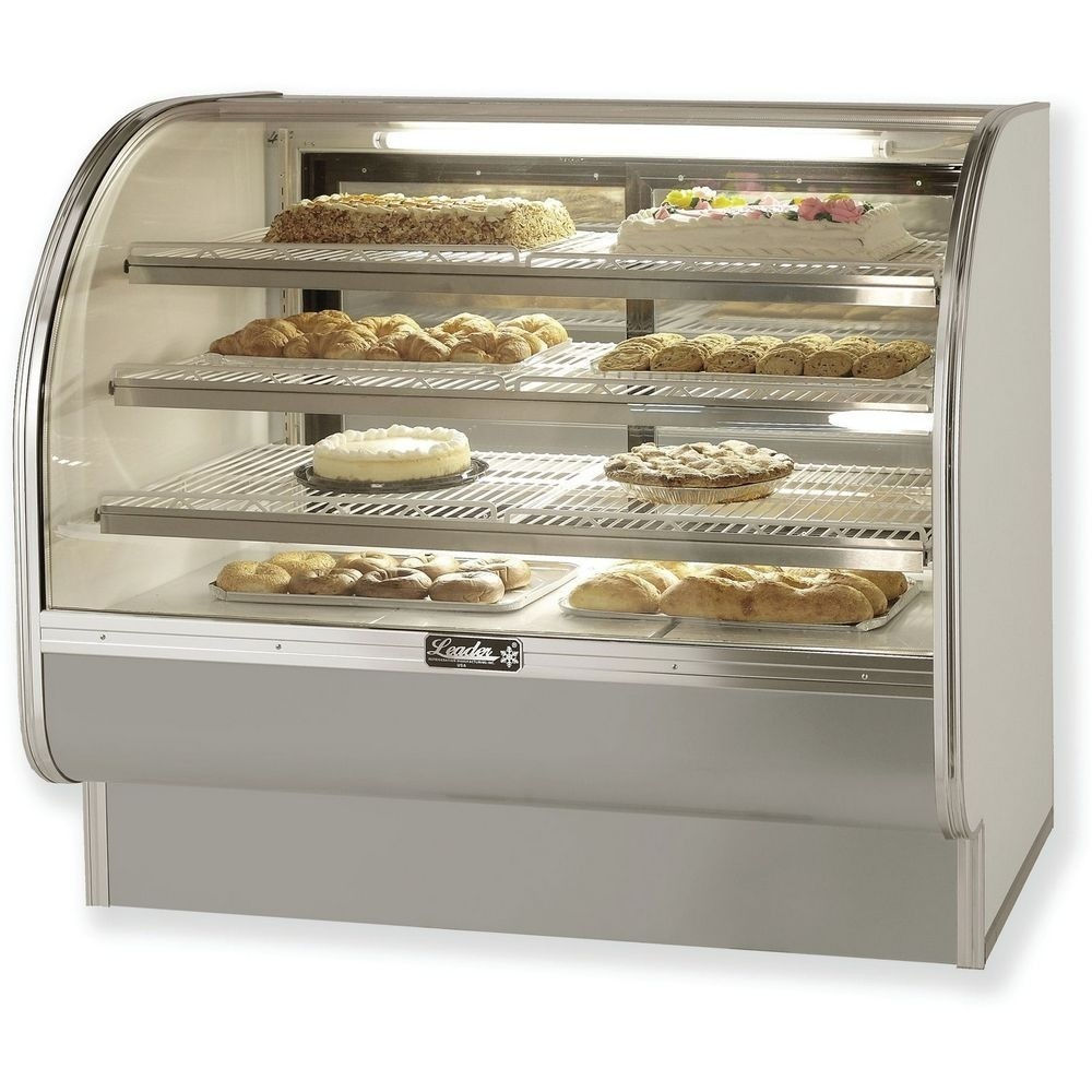 57" Dry Curved Glass Bakery Display Case