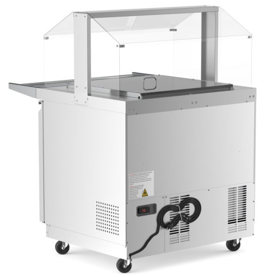 Thumbnail: 36" Stainless Steel Refrigerated Salad Bar, Buffet Table