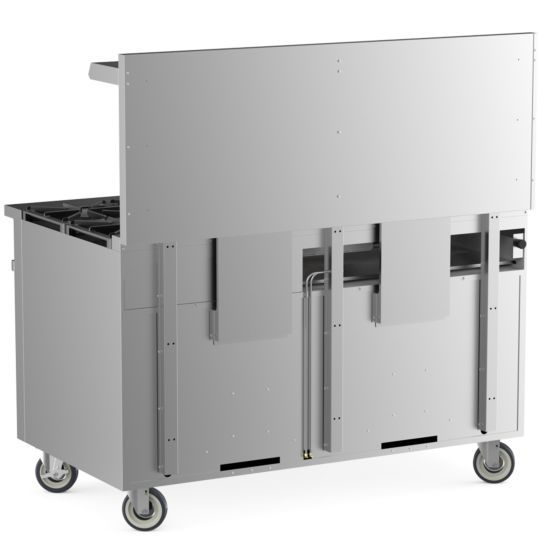 Thumbnail: 60" 6 Burner Gas Range with 2 Ovens with 24" Raised Griddle and Broiler