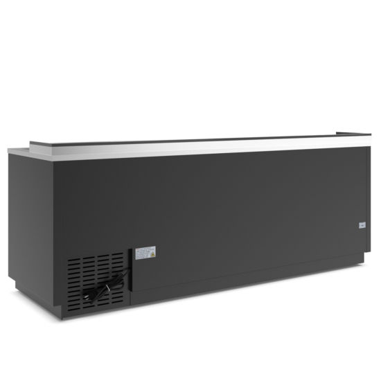 Thumbnail: 80" Horizontal Reach-In Black Bottle Cooler - 23 Cu. Ft