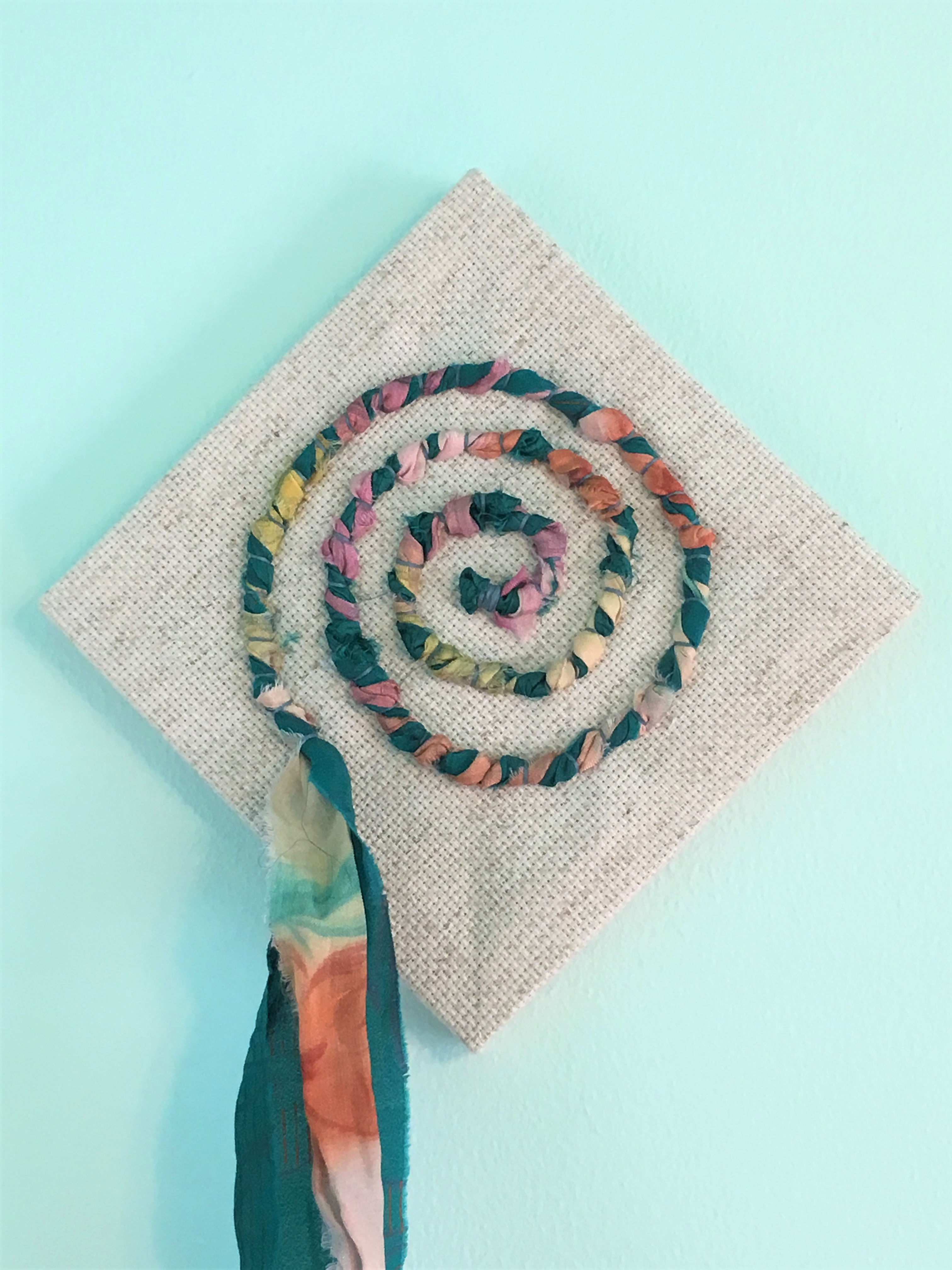 Recycled Sari Silk Swirl