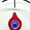 Thumbnail: Hand felted teardrop ornament