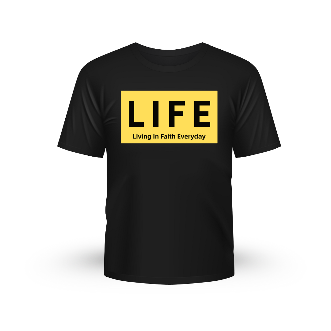 LIFE Yellow box w/ black lettering (Men's Version)