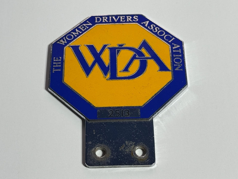 The Women's Drivers Association Enamel Car Badge