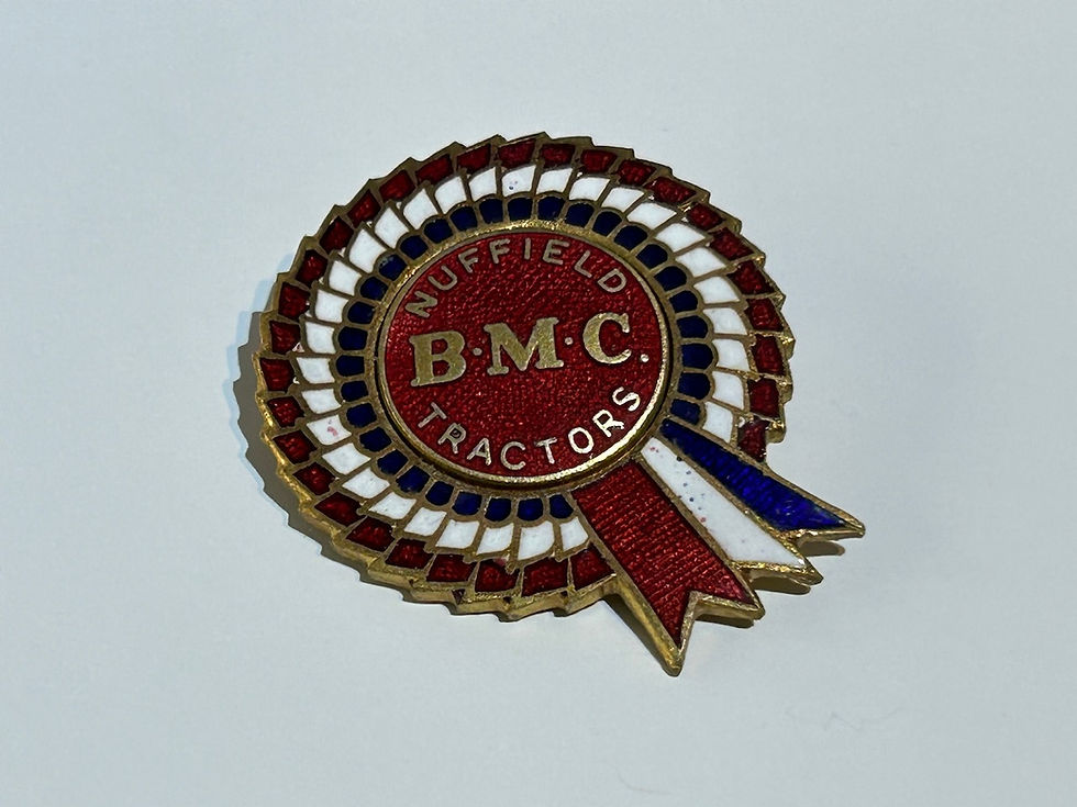 Thumbnail: Vintage BMC Nuffield Tractors Enamel Rosette Badge