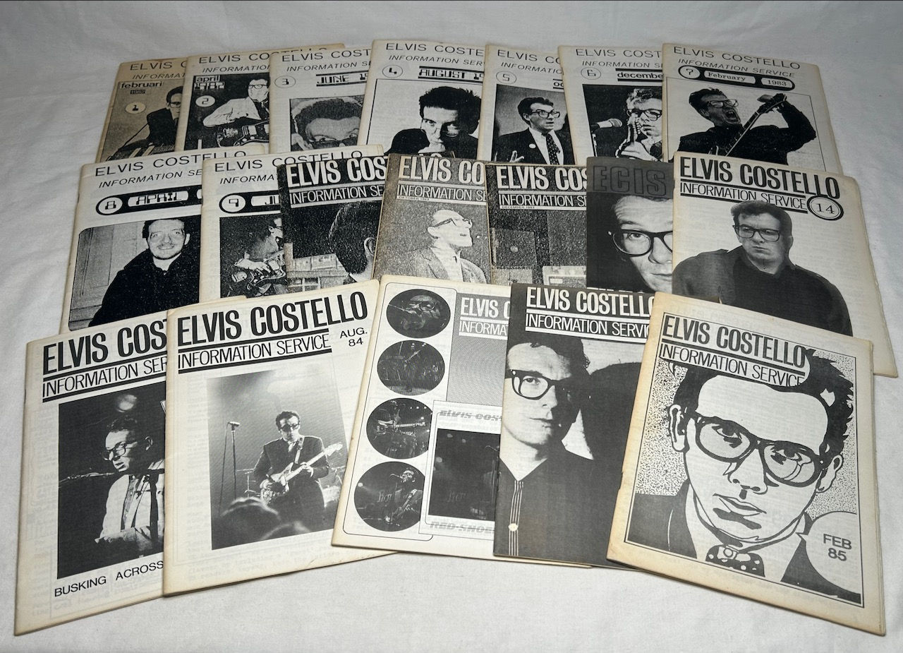 Elvis Costello Information Service Fanzine No's 1 - 19