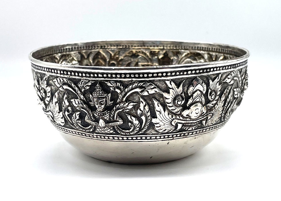 Antique Asian Silver Bowl