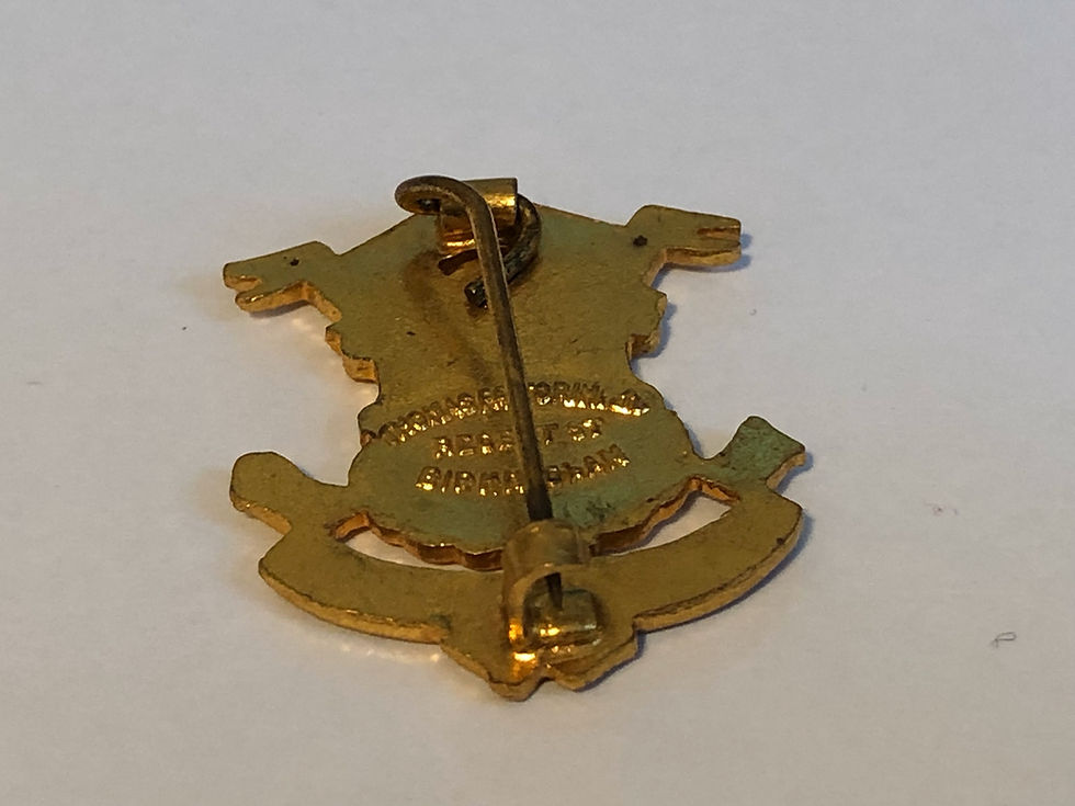 Vintage Northampton Town Football Supporters Club Enamel Badge Back