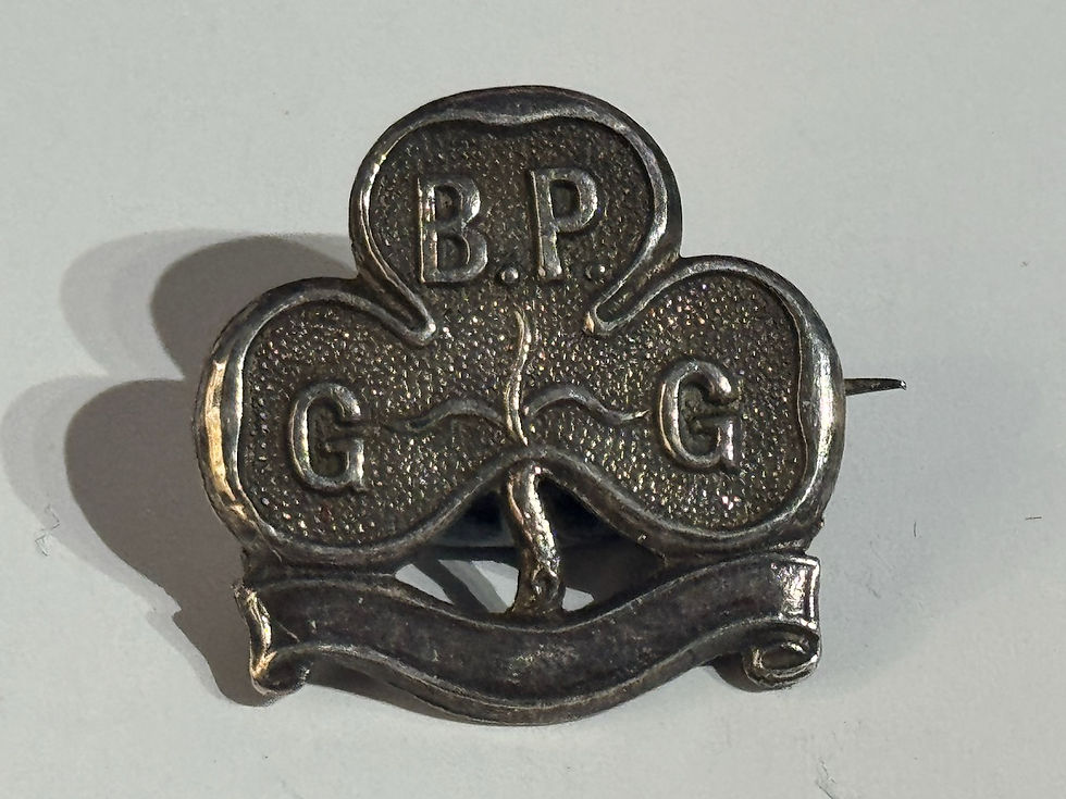 Vintage Silver B.P. Girl Guides Promise Badge by JAW