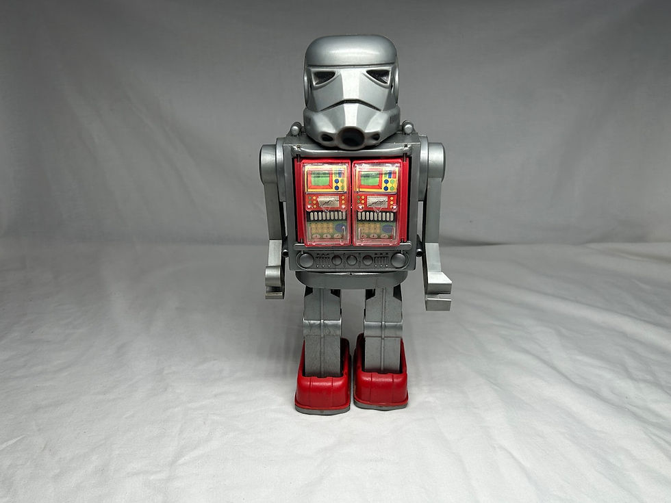 Vintage Dynamic Toys Battery Operated Star Robot Front