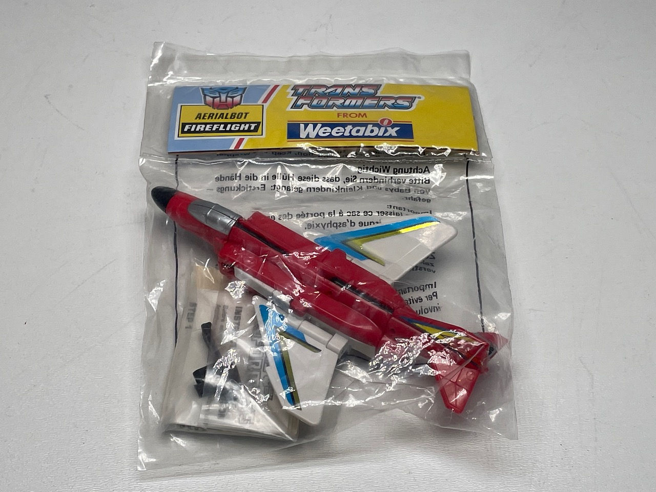 Sealed 1991 Weetabix Mail Away Transformer Aerialbot Fireflight