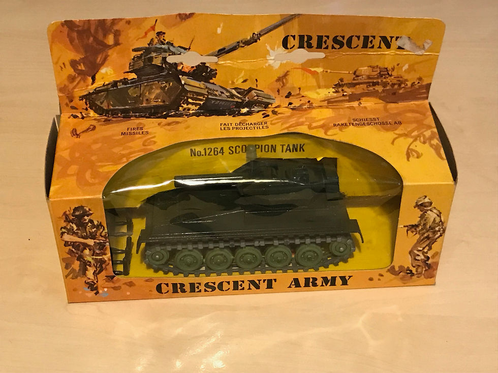 Boxed Vintage Crescent Toys 1264 Scorpion Tank