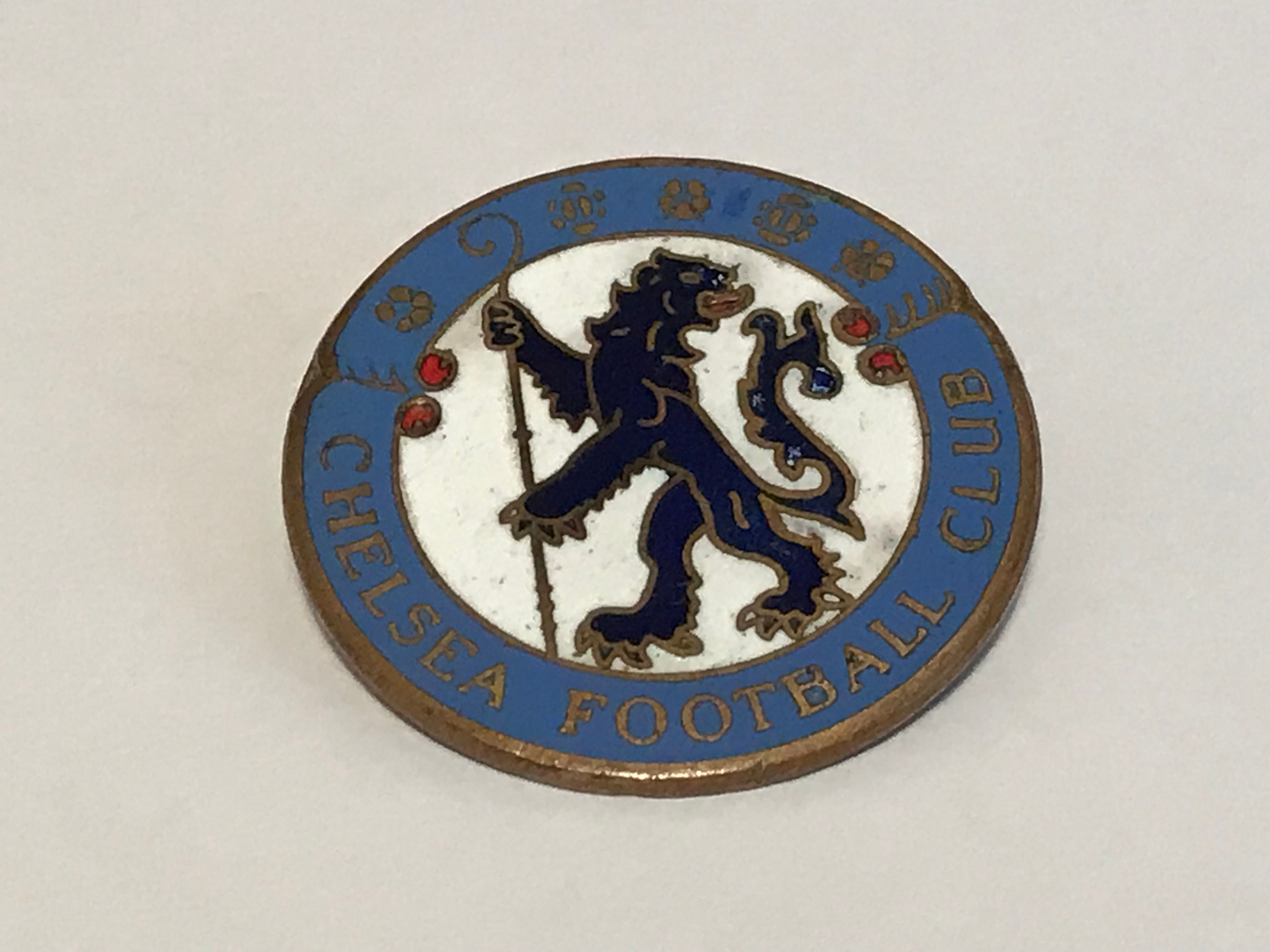 Large (1.25") Chelsea Football Club Enamel Badge Front