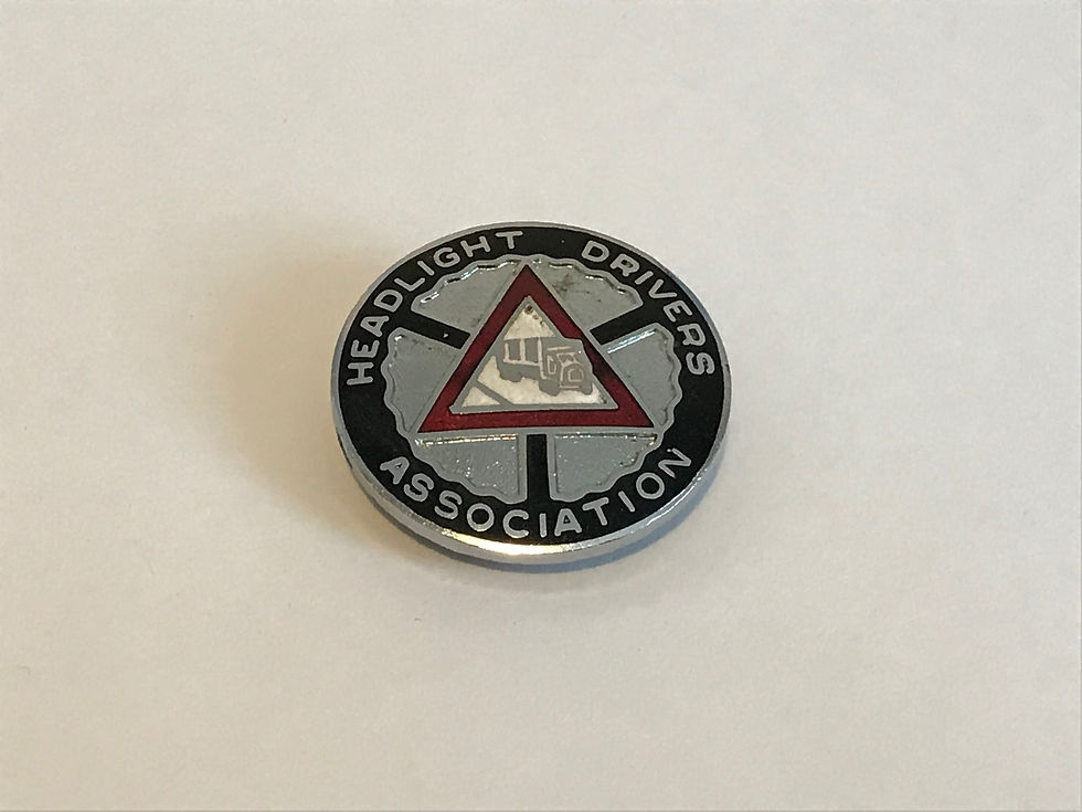 Headlight Drivers Association Enamel Badge