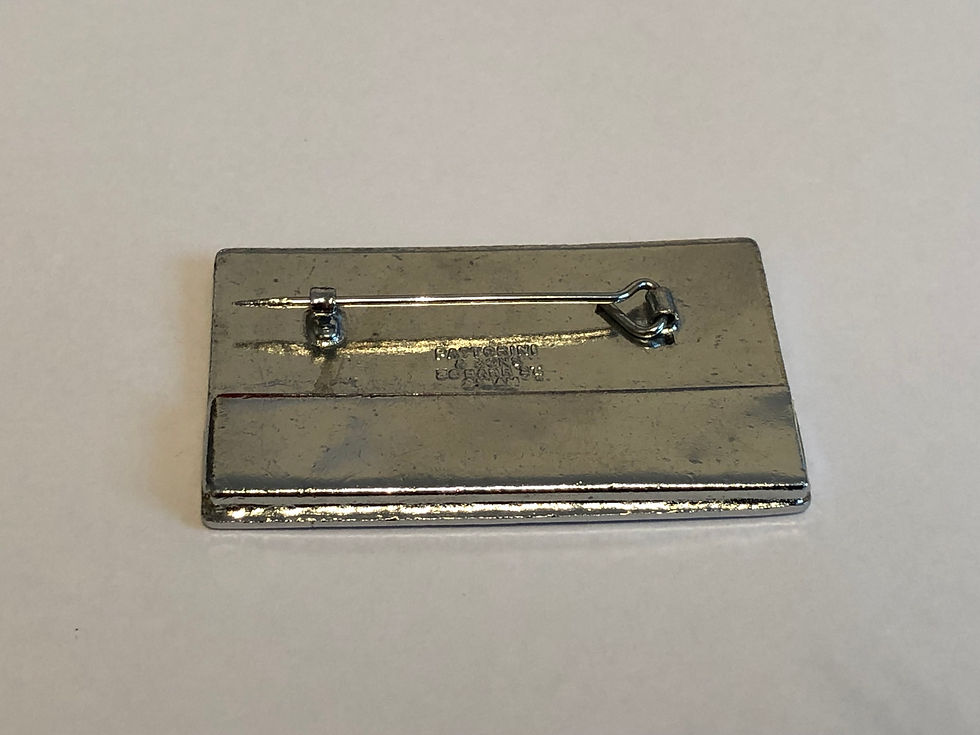 British Industrial Exhibition Peking 1964 Enamel Delegate's Badge Back