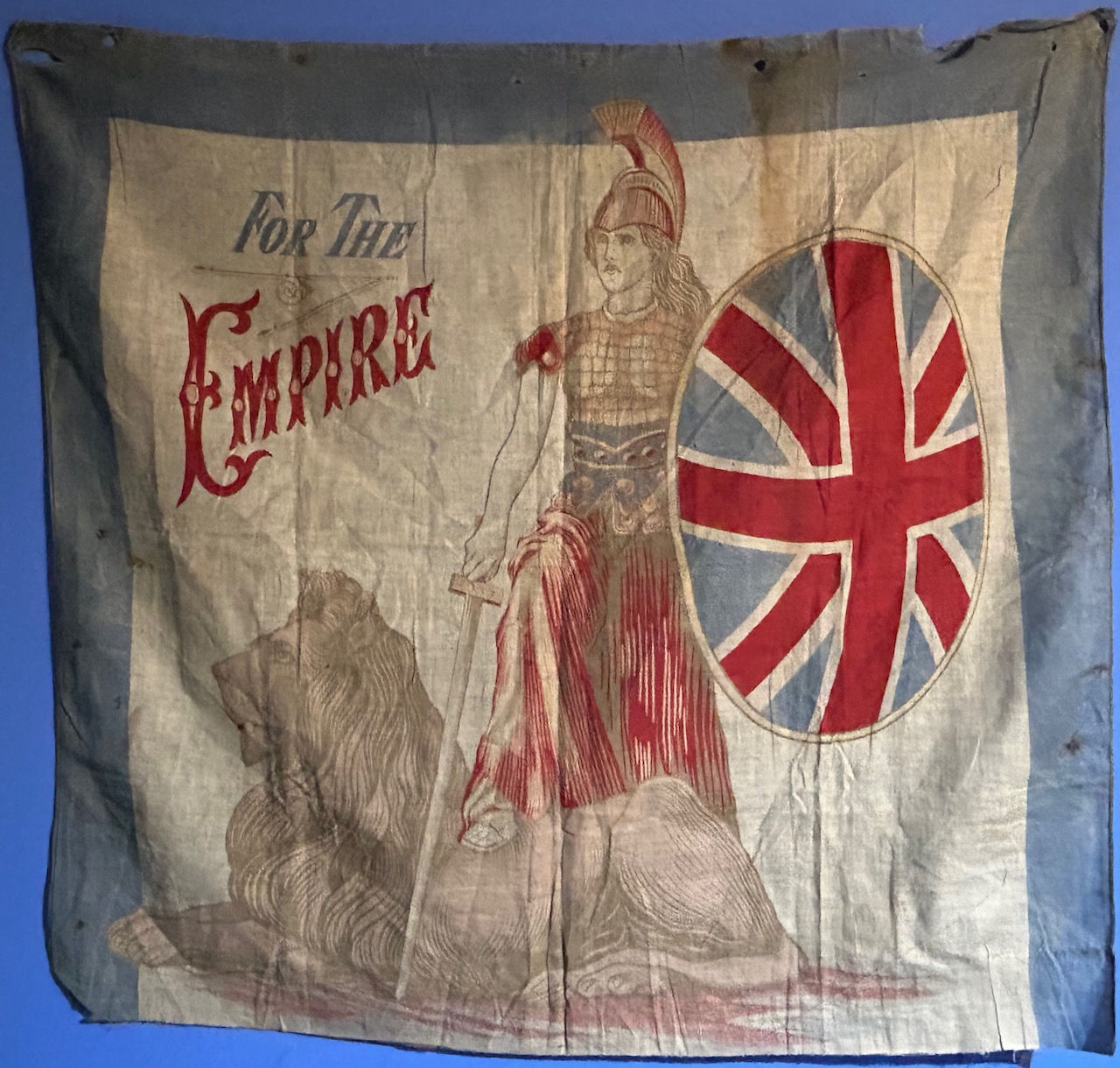Genuine Victorian Britannia For The Empire Flag