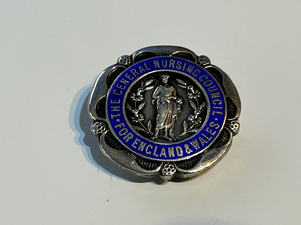 1936 Hallmarked Silver General Nursing Council for England & Wales Badge