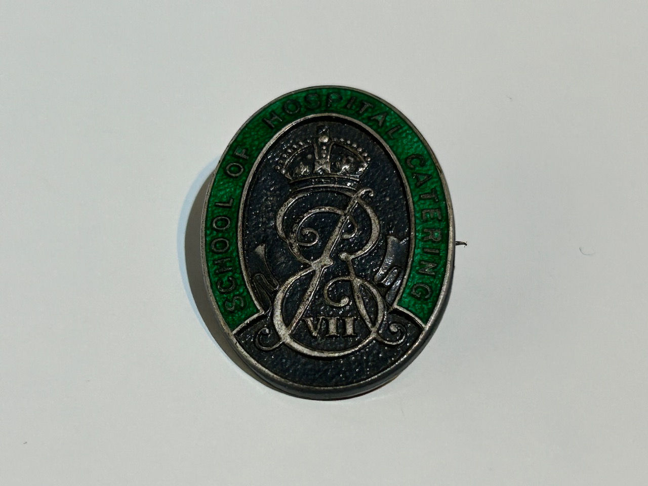 Rare 1960s Hallmarked Silver School of Hospital Catering Badge