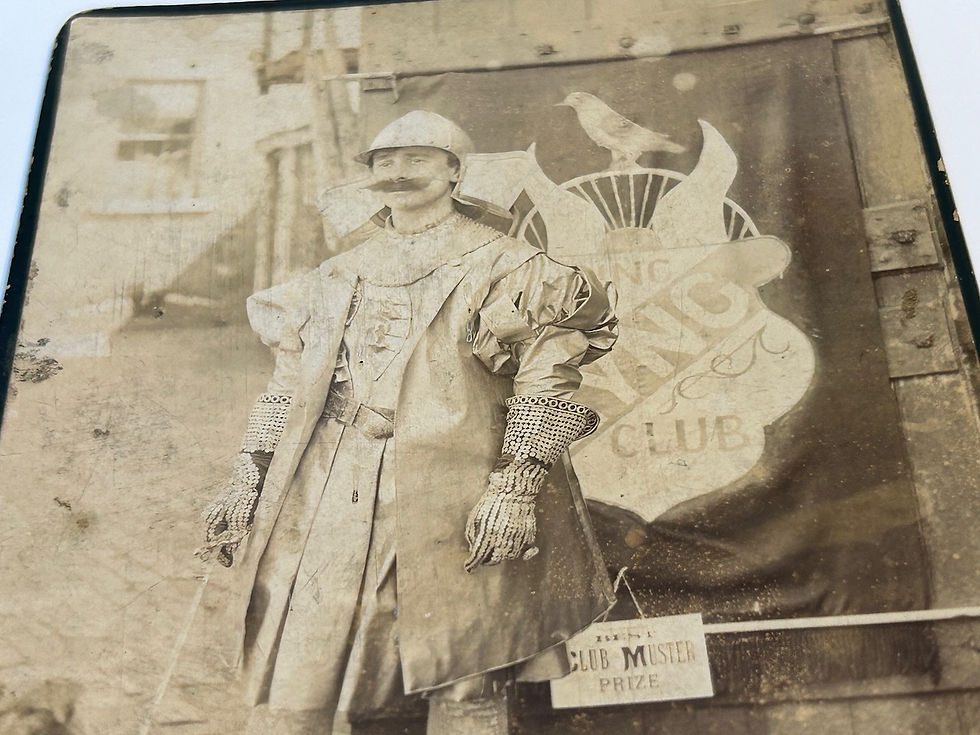 Thumbnail: Victorian Lyng (Norfolk) Cycling Club Cabinet Card Photo Close