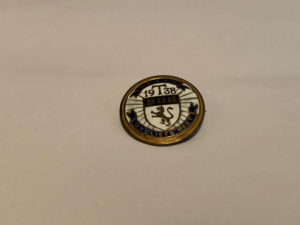 1938 N.Y & S.D. North Yorkshire & South Durham Cyclists Meet Enamel Badge