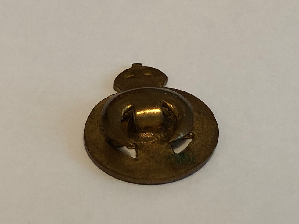 World War 2 Era Red Cross Agriculture Fund Enamel Badge Back