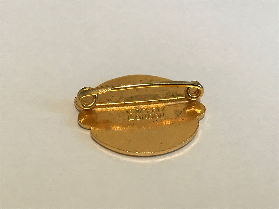 Vintage Manchester United Enamel Badge by Coffer Back
