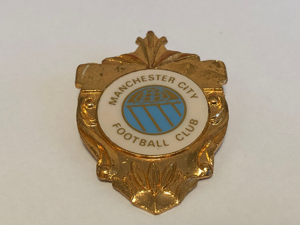 Large Vintage Manchester City Insert Badge Close