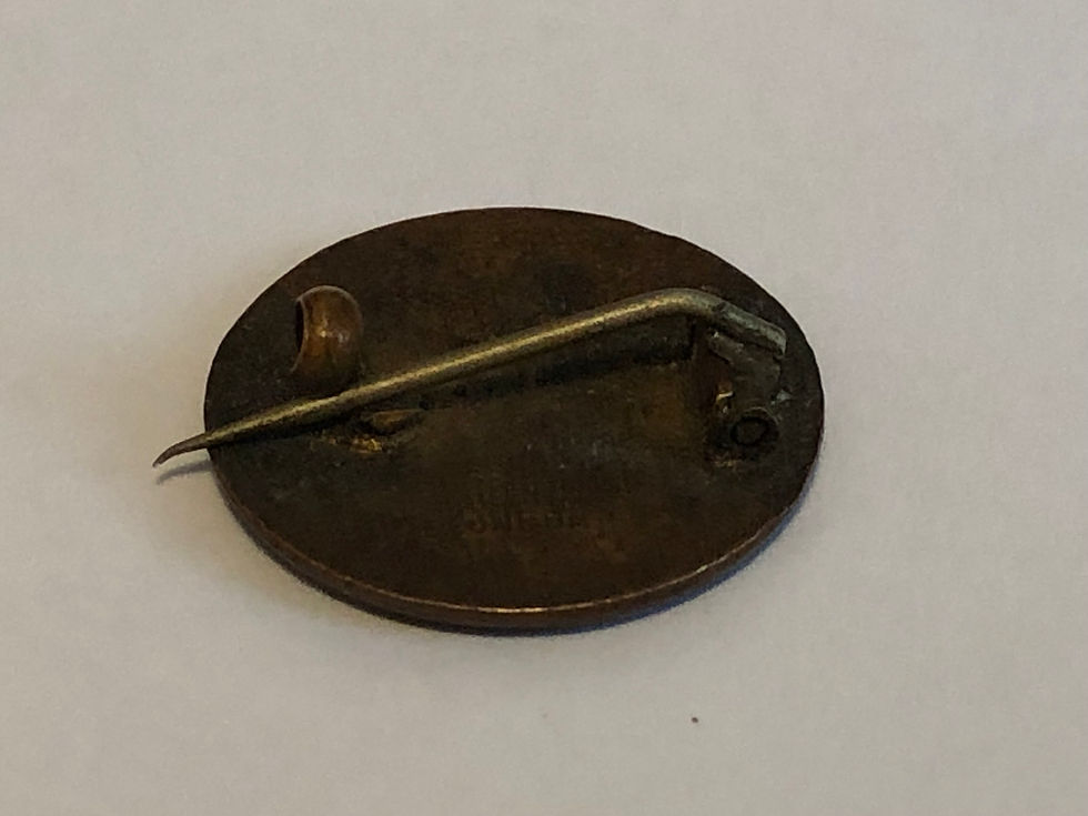 Very Rare Early 1900s Amateur Campers Club Enamel Badge Back