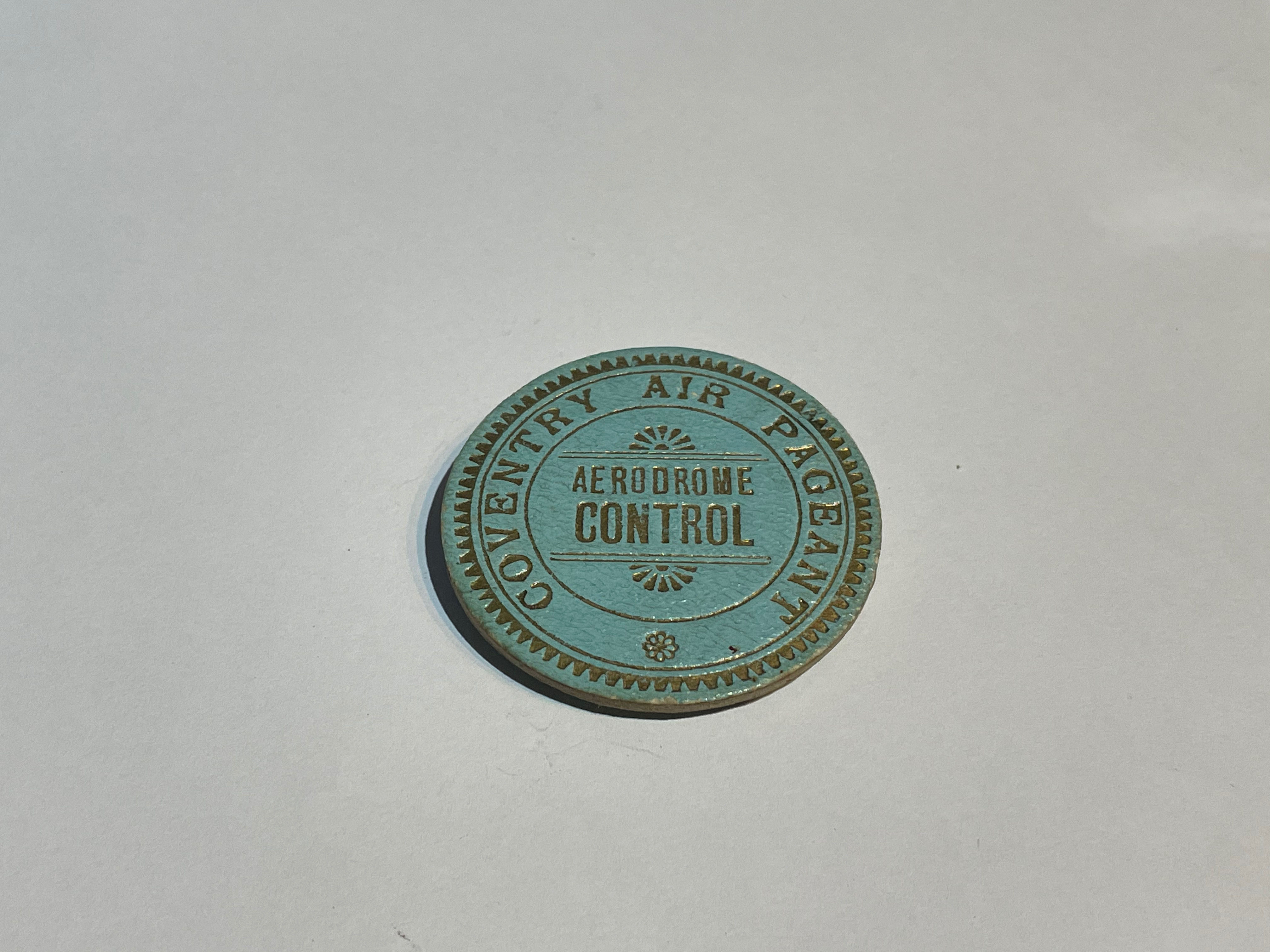 Vintage Coventry Air Pageant Aerodrome Control Badge