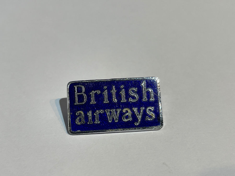 Thumbnail: Vintage British Airways Enamel Badge Close