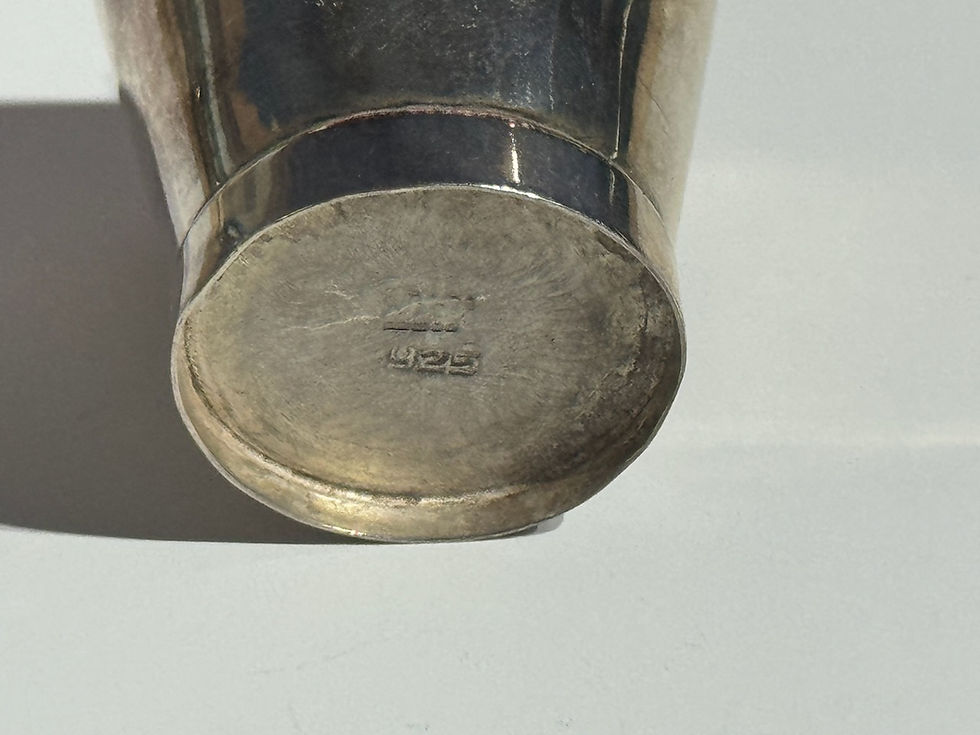 Thumbnail: Miniature 925 Silver Bucket Novelty Ornament