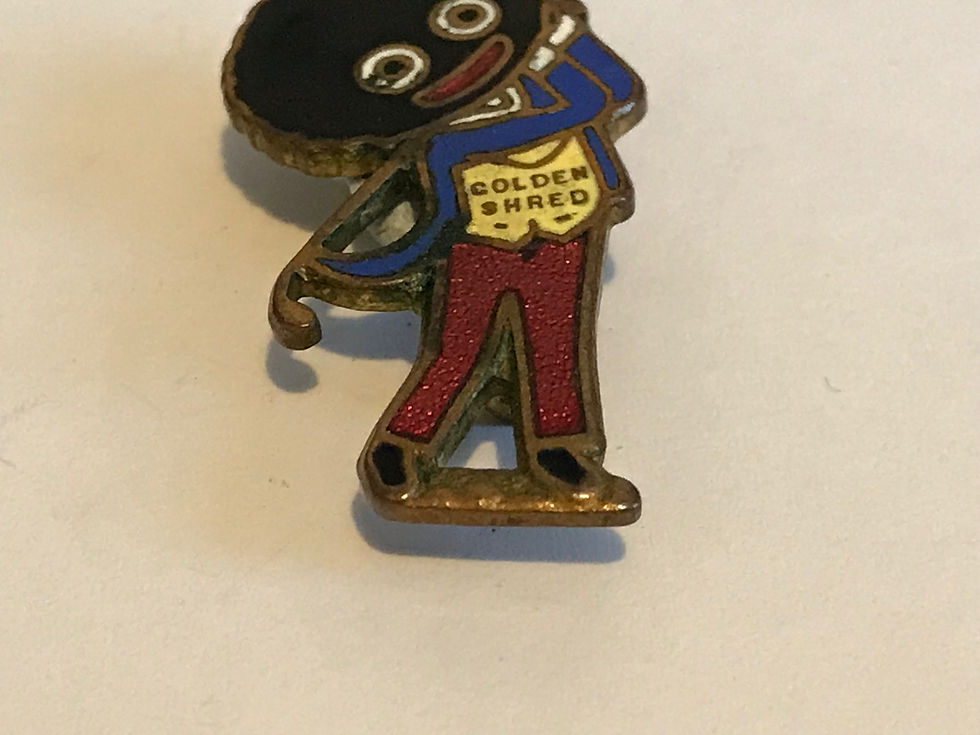 Thumbnail: Pre-War Robertston's Enamel Golly Golfer Badge Feet