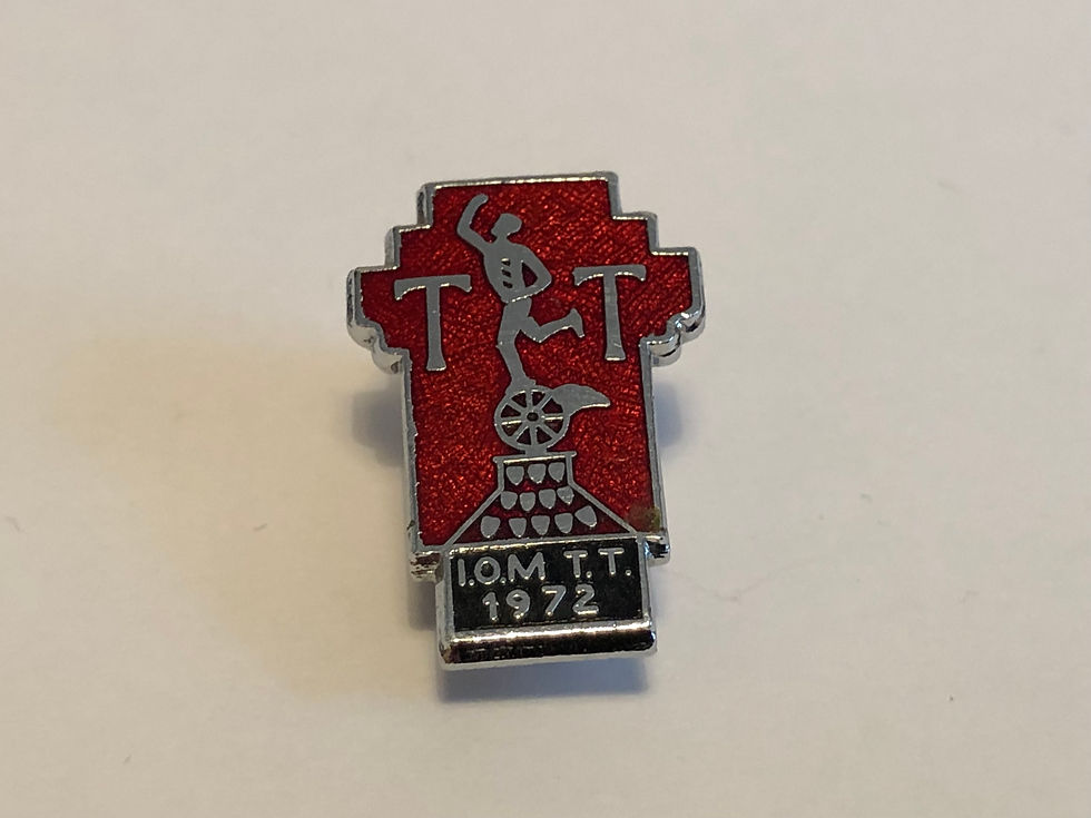 Thumbnail: 1972 Isle of Man TT Races Enamel Badge Close
