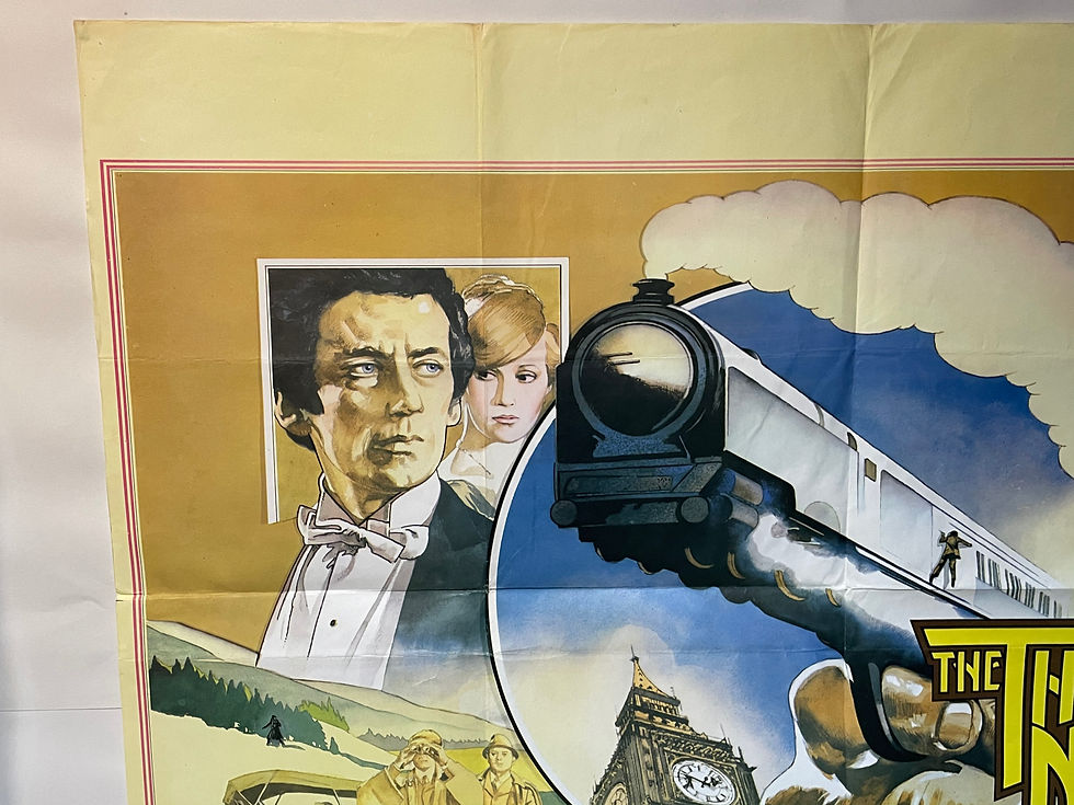 Original 1978 UK Quad Movie Poster The Thirty Nine Steps 1