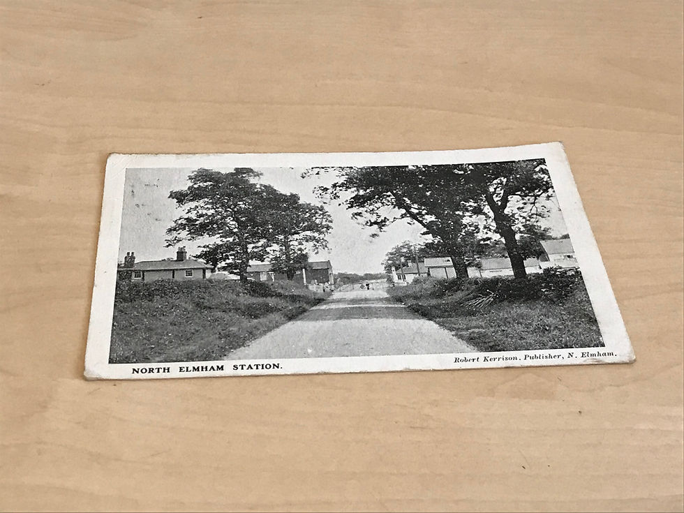 Early 1900s Kerrison Postcard of North Elmham (Railway) Station Front