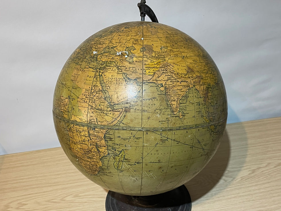 Thumbnail: c1930-1935 Philips 12" Challenge Globe With Metal Frame C