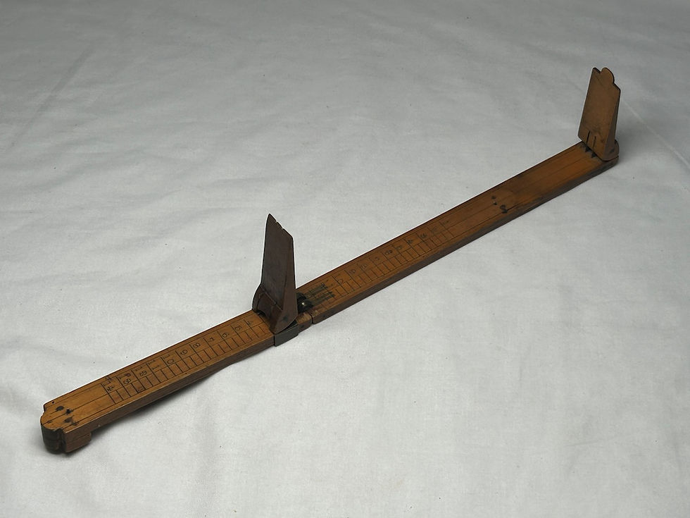 Thumbnail: Antique R. Preston & Sons Boxwood Folding Foot Measure