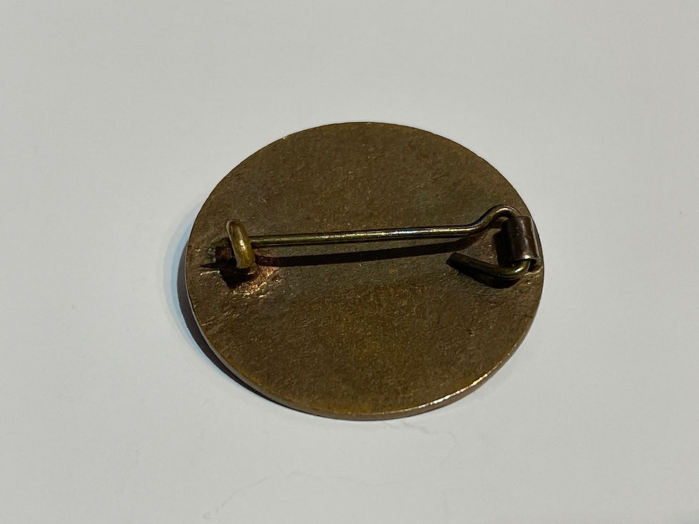 Vintage Wembley Speedway Supporters Club Enamel Badge Back