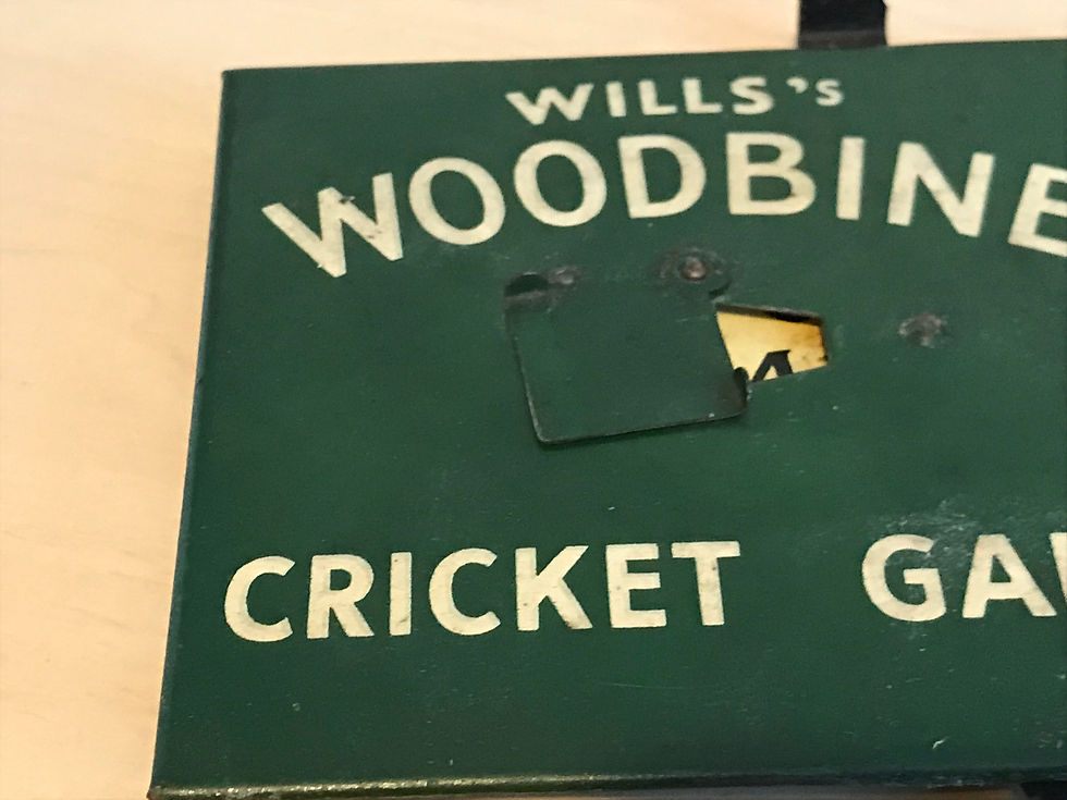 Vintage Will's Woodbine Cigarettes Advertising Cricket Game Left