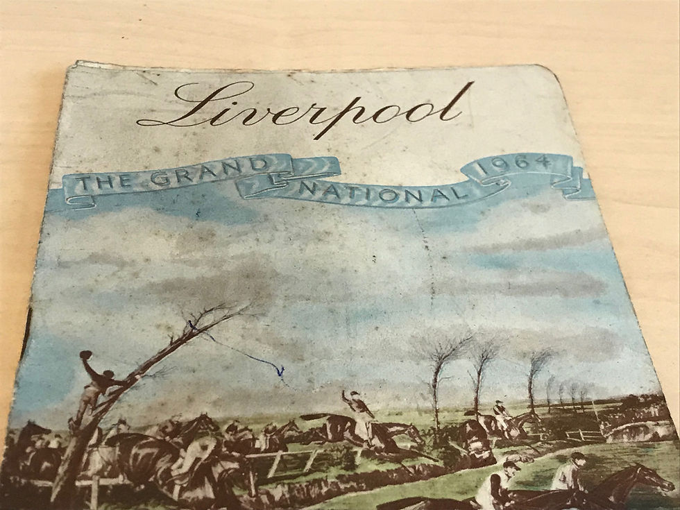 1964 Liverpool Grand National Meeting Race Card Close