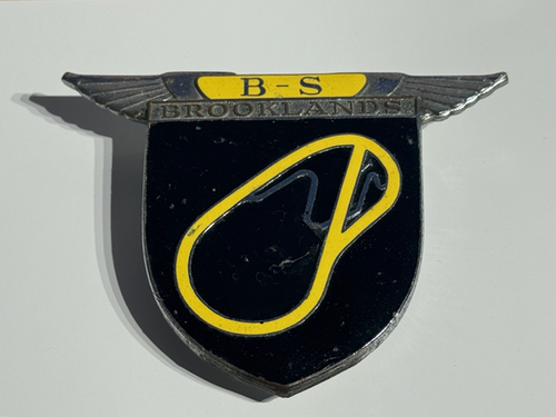 Vintage Brooklands Society Motor Racing Circuit Car Badge ...