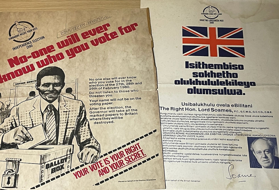 1980 Zimbabwe Independence Posters