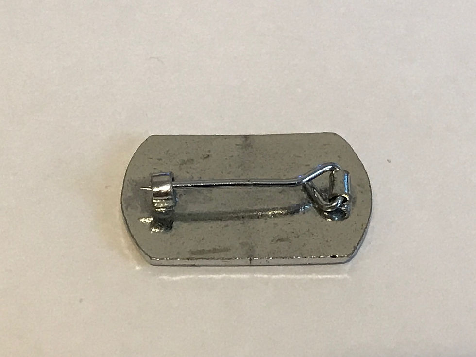 1970s/80s SS German Helmet Bikers Enamel Badge Back