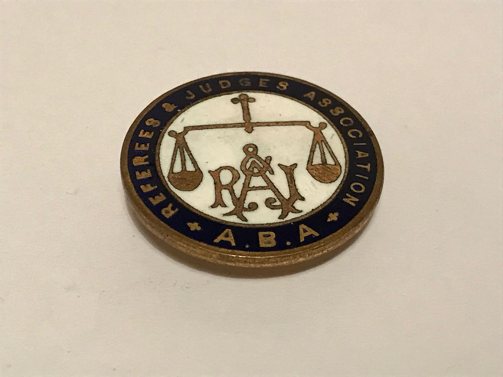 Vintage Amateur Boxing Association Referees & Judges Enamel Badge Front
