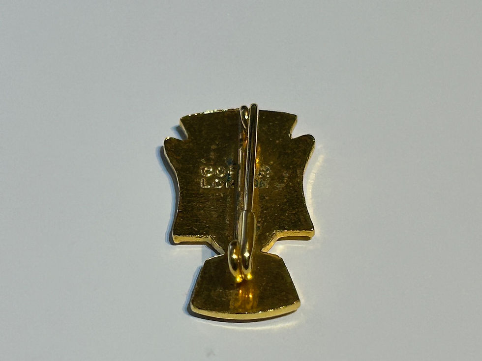 Leeds United F.C Fairs Cup Winners 1971 Enamel Badge Back