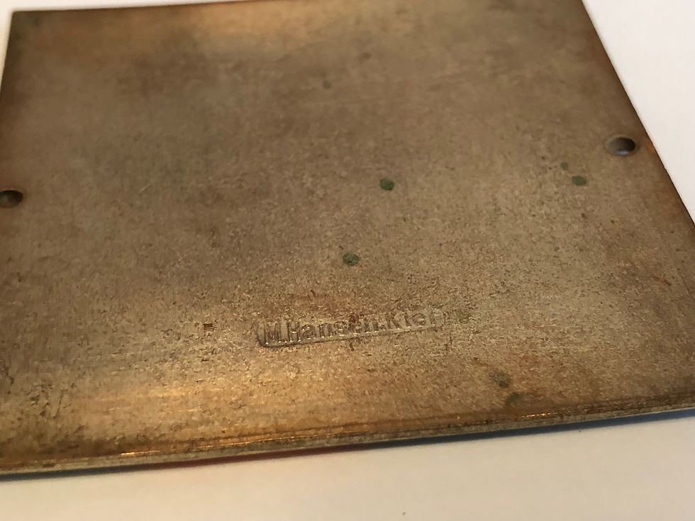 Thumbnail: 1962 Kieler Woche Sailing Event Souvenir Enamel Plaque Makers Mark