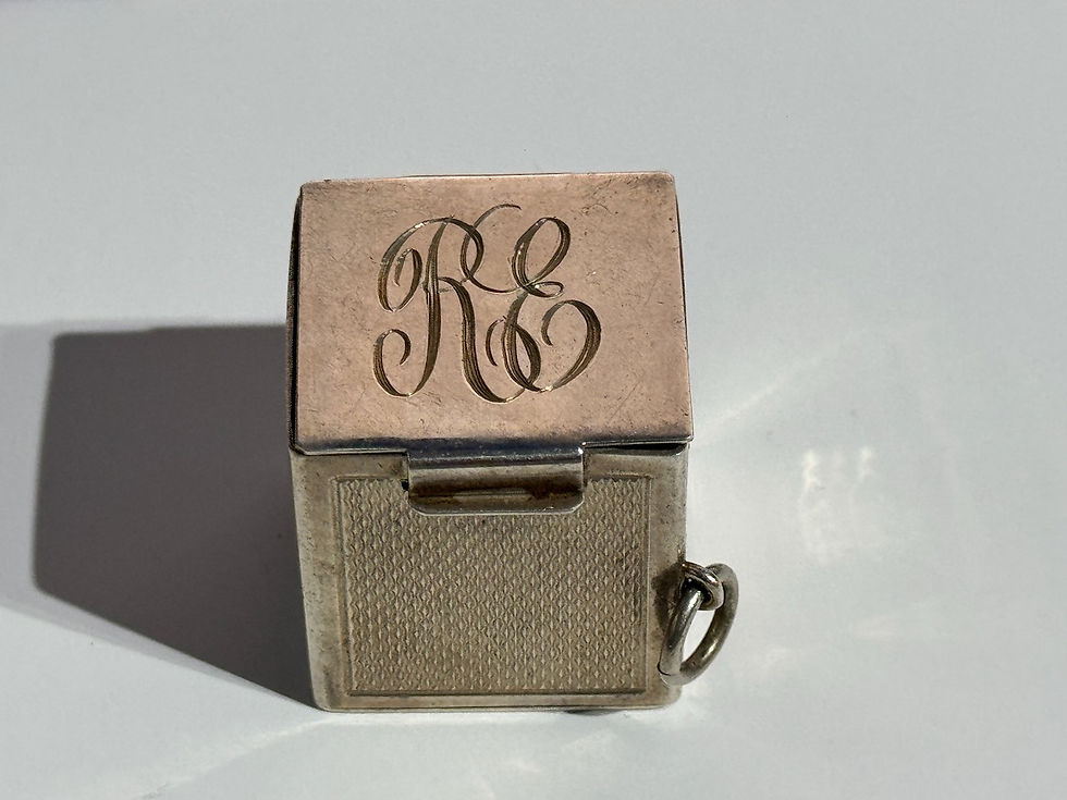 Thumbnail: Hallmarked Silver Snooker / Pool Chalk Holder Base