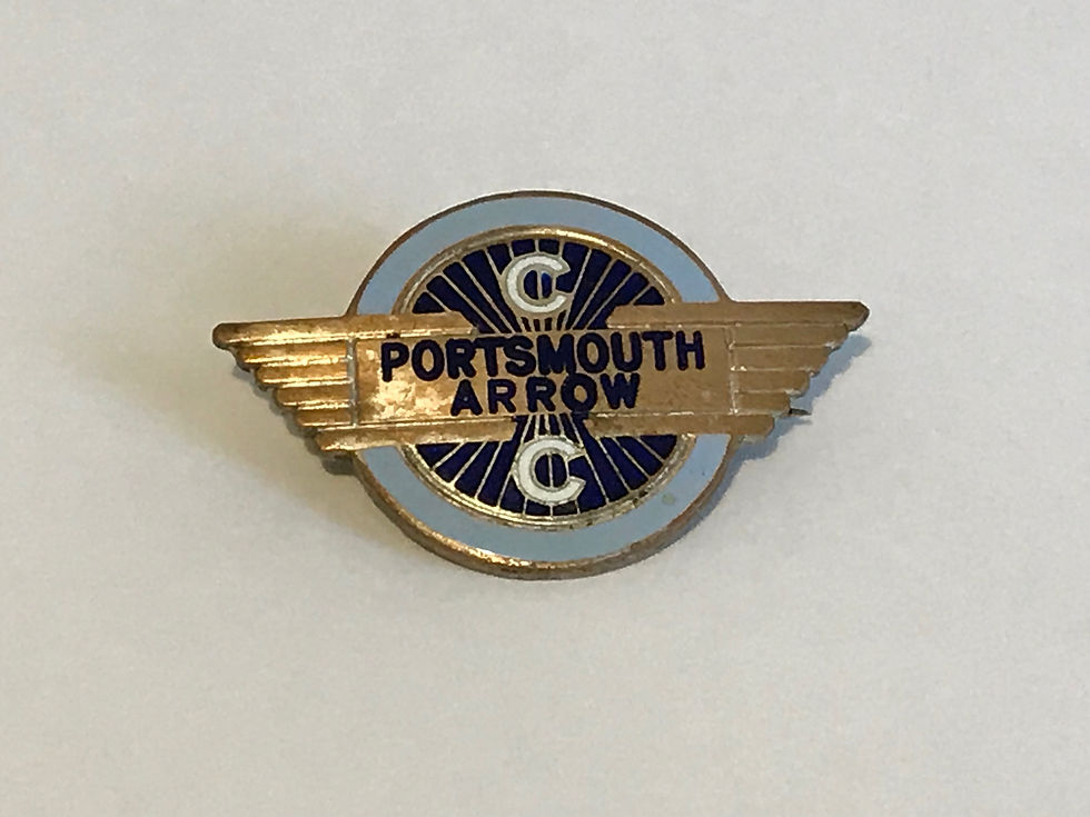Vintage Portsmouth Cycling Club Enamel Badge by Miller Front