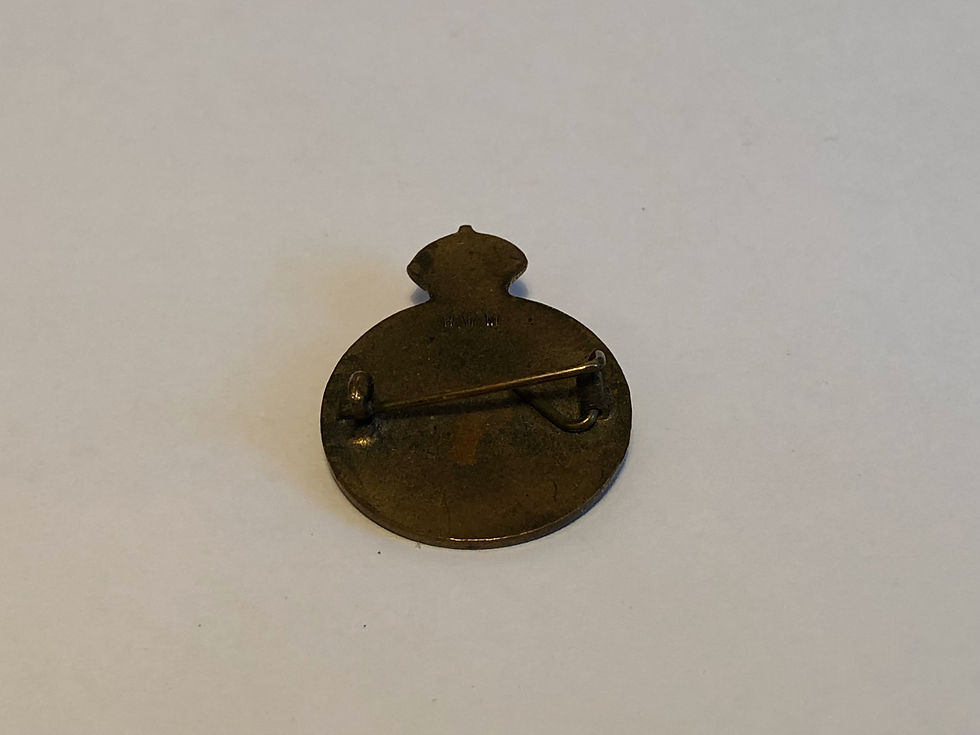 Thumbnail: WW2 Era King's Crown Women's Land Army Enamel Badge by Miller Back
