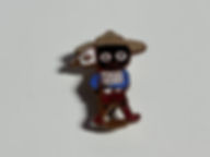 Vintage Robertsons Golly Scout Enamel Badge by Gomm